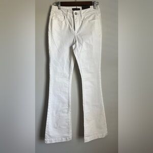 New Banana Republic Wide Leg Women’s White Mid Rise Casual Denim Jeans Size 26/2